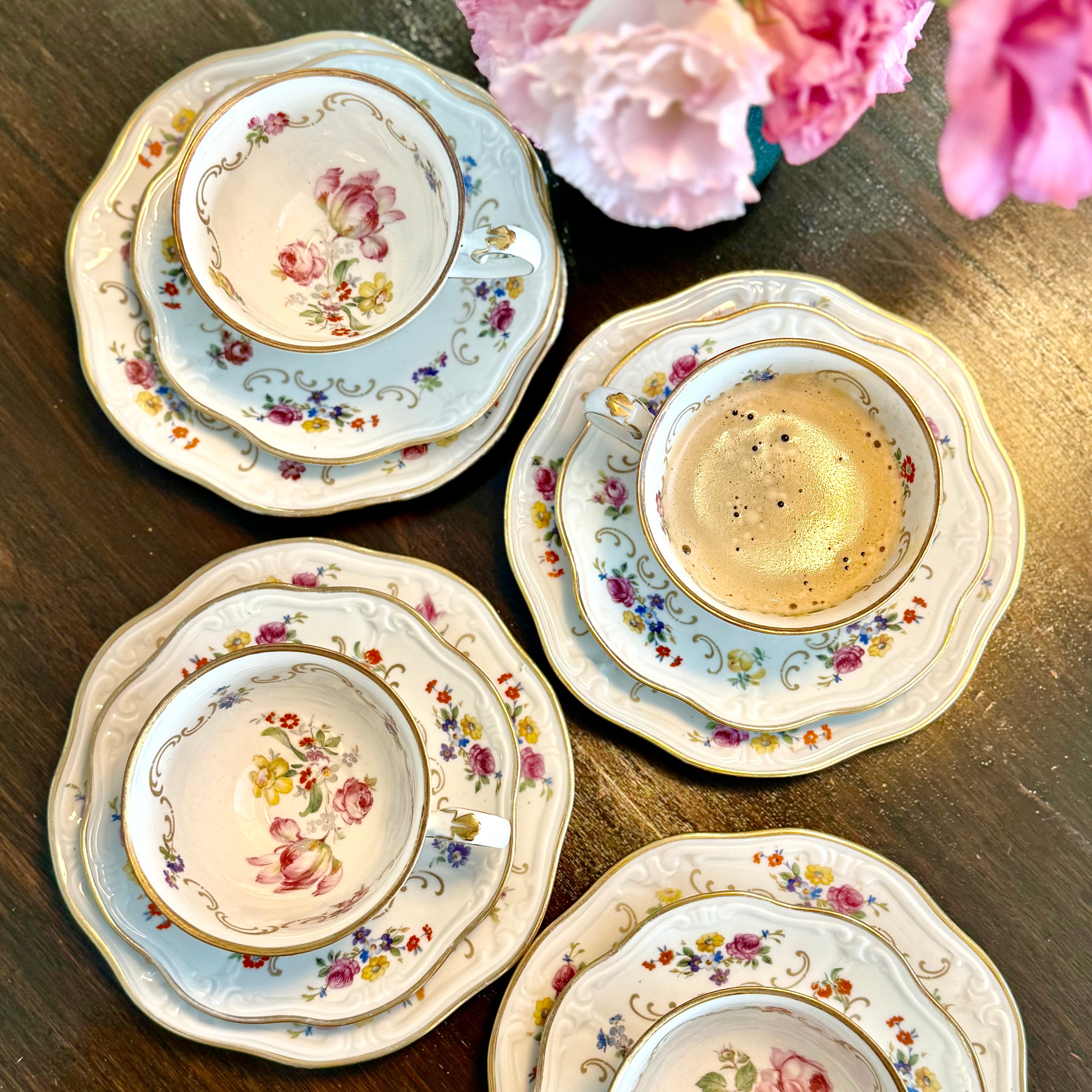 Mid century Danish tableware - Reichenbach Porcelain Set, East Germany (GDR), 1960s-70s