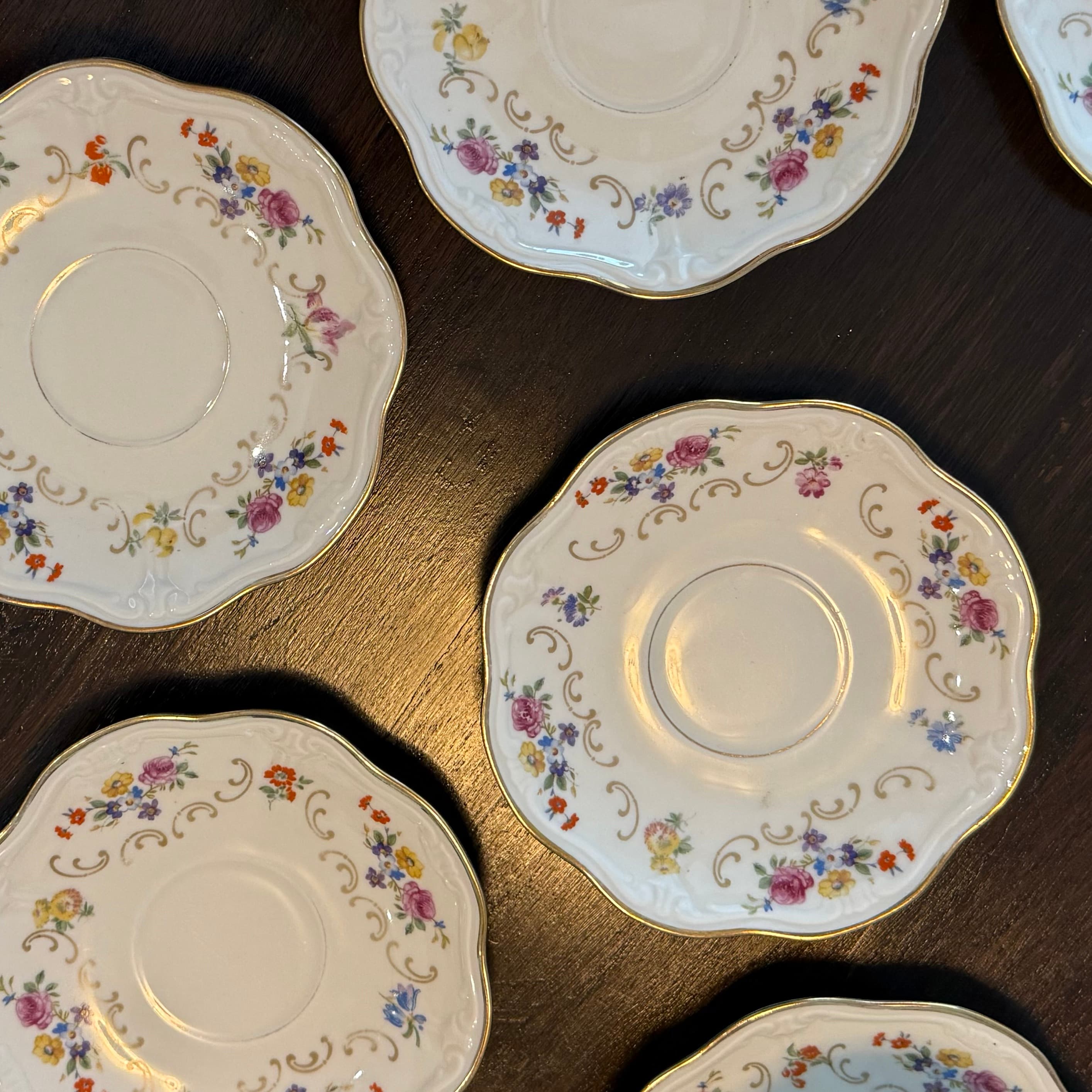 Mid century Danish tableware - Reichenbach small saucers (7)