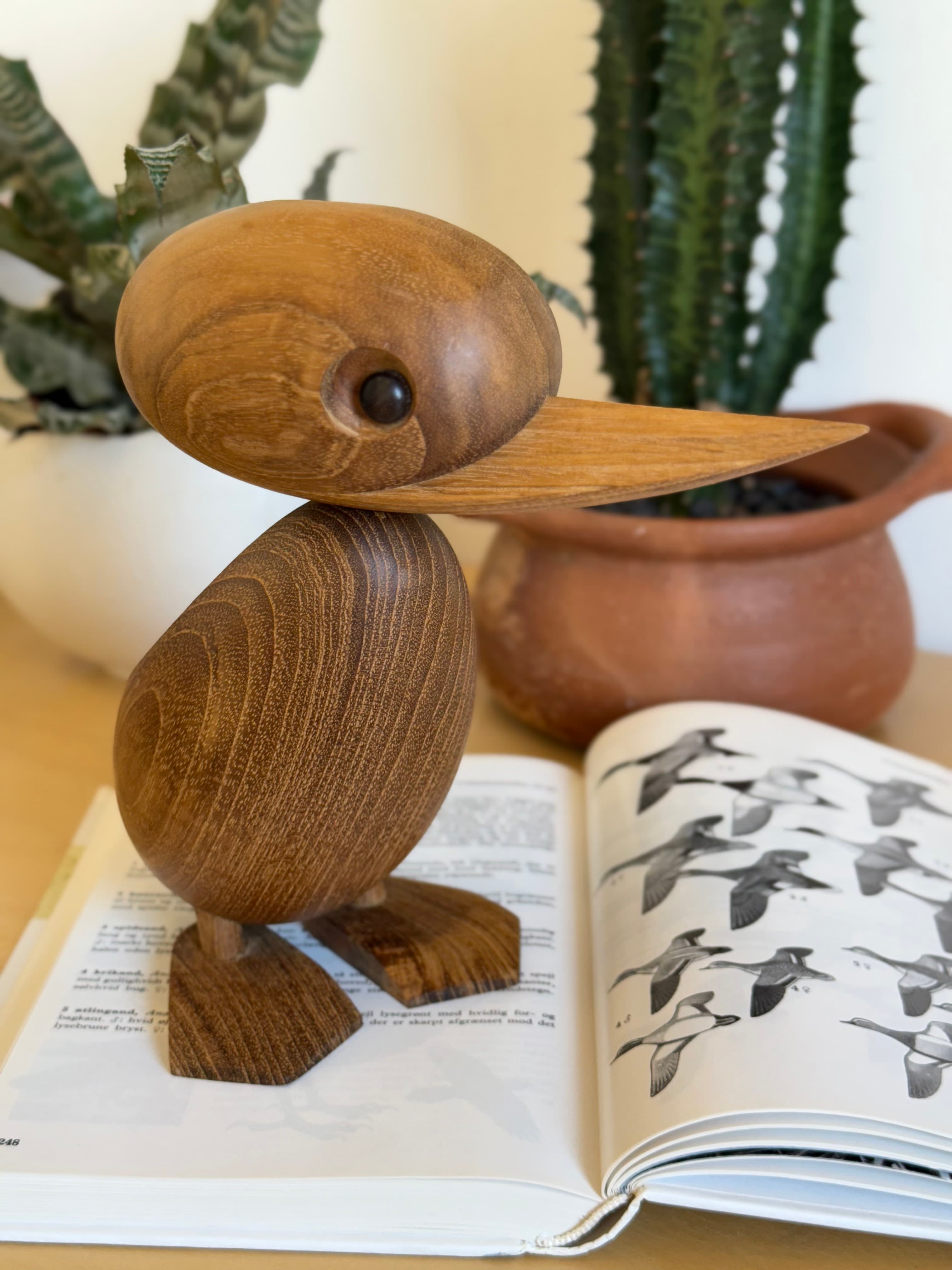 Mid century Scandinavian figurine - Hans Balling Walnut Duck Figurine - 1959