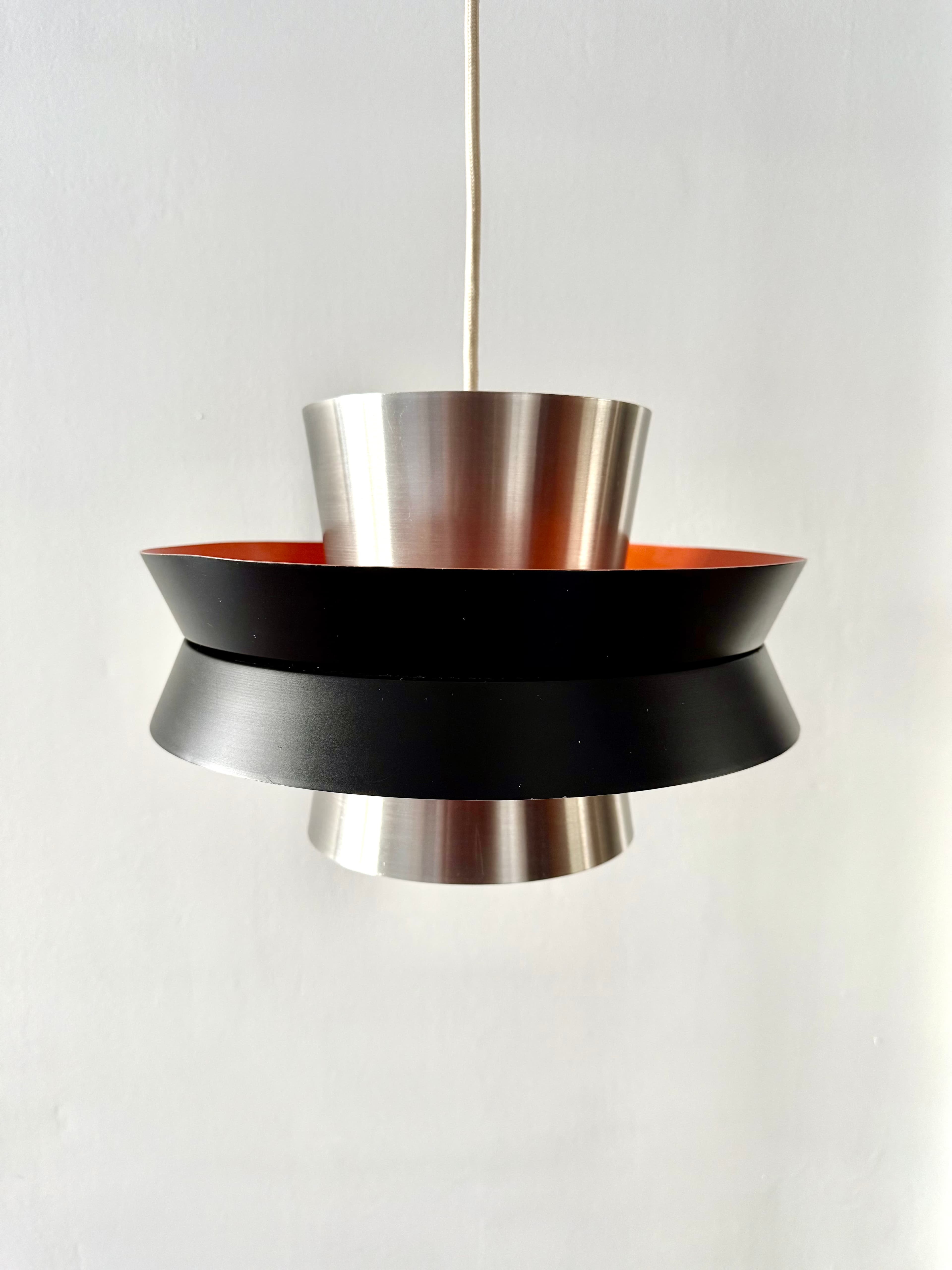 Mid century Danish lighting - Trava Pendant Lamp in Aluminum - Carl Thore - Sweden - 1960s