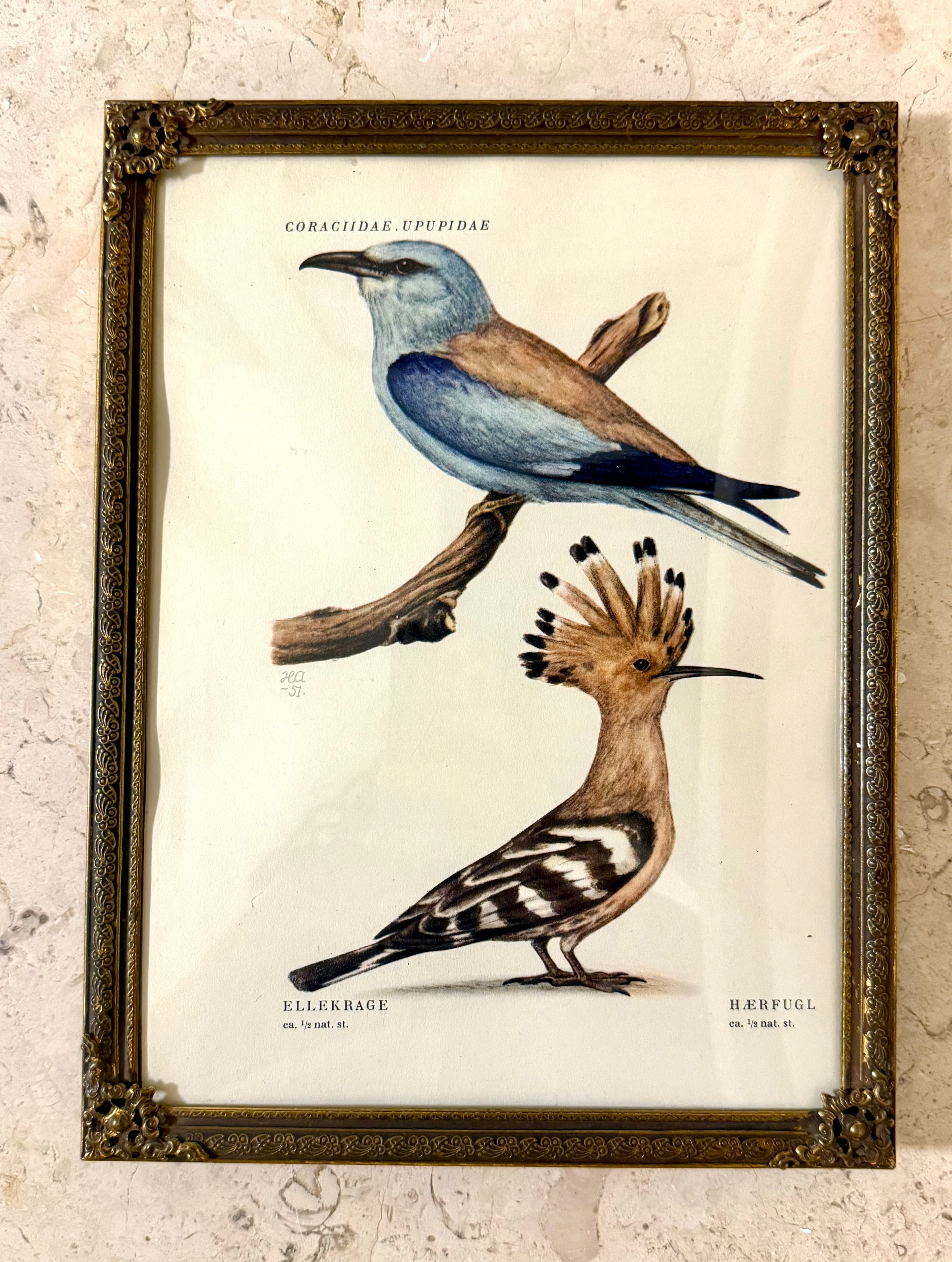 Vintage Danish decor / collectibles - Photo Frame in Metal