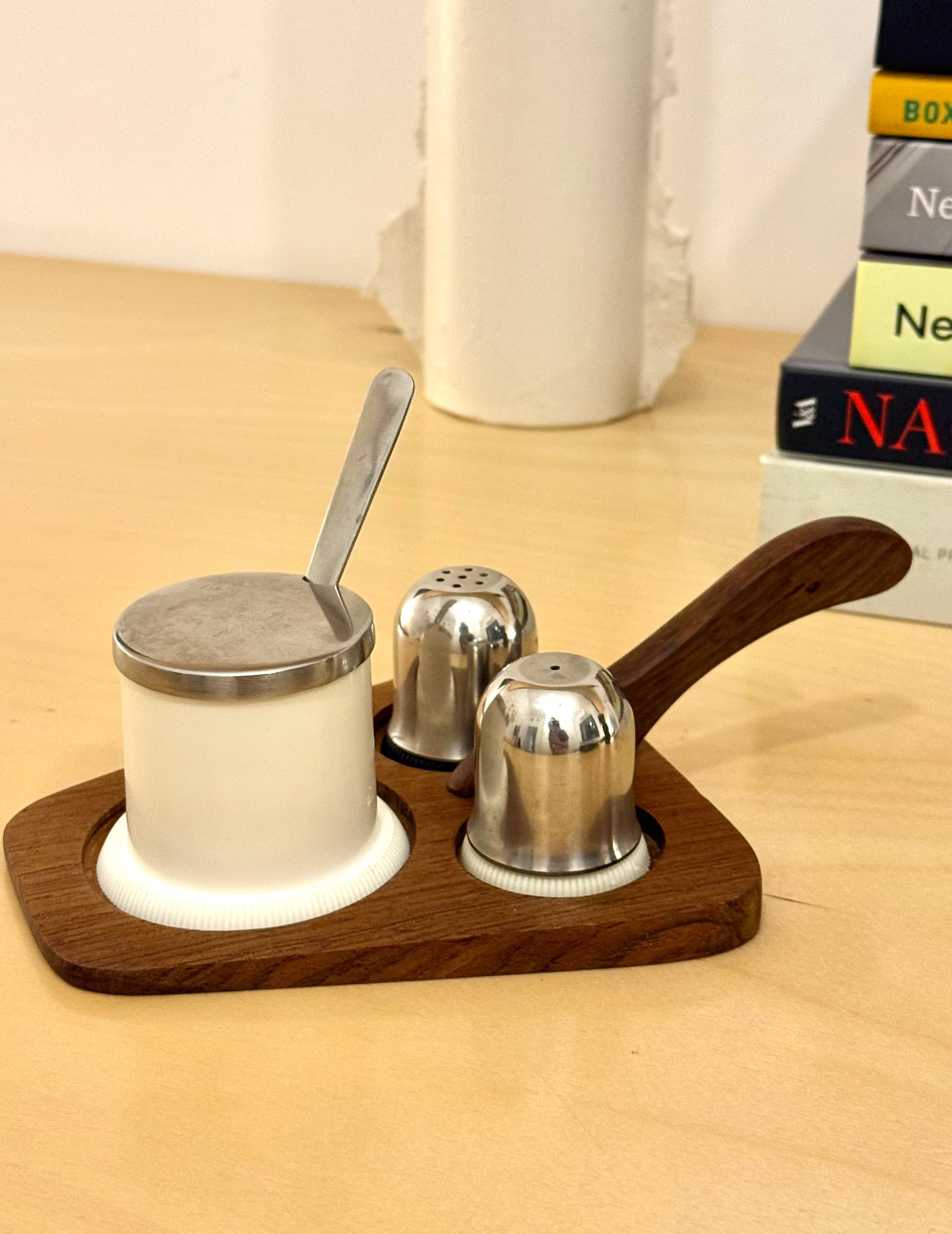 Mid century Scandinavian tableware - Rosewood Salt and Pepper Set, 1960s - Attributed to Axel Salomonsen