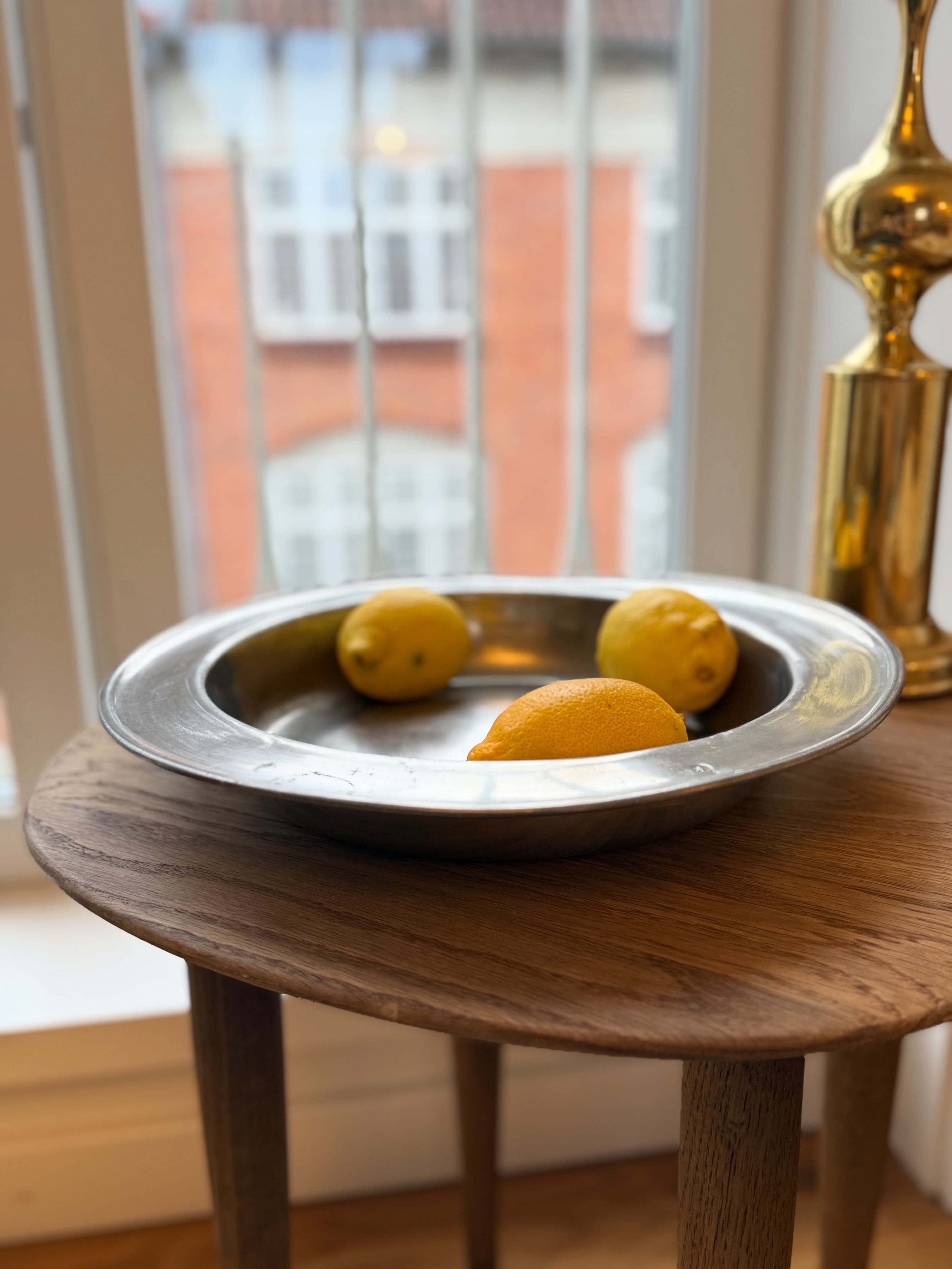 Vintage Danish kitchen - Serving Bowl in Pewter (Antique)