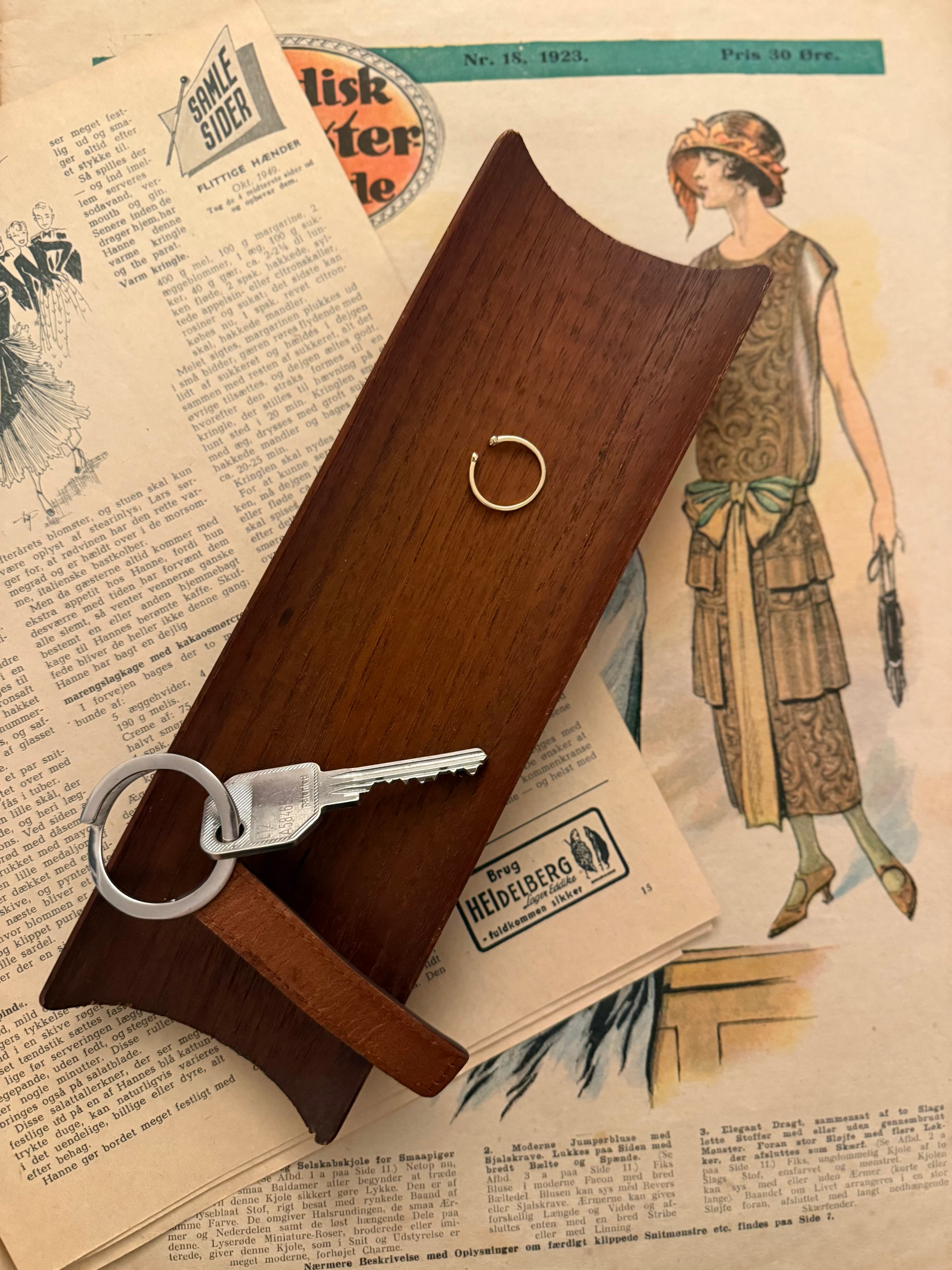 Mid century Scandinavian decor / collectibles - Teak Tray Designed, Mid 20th Century