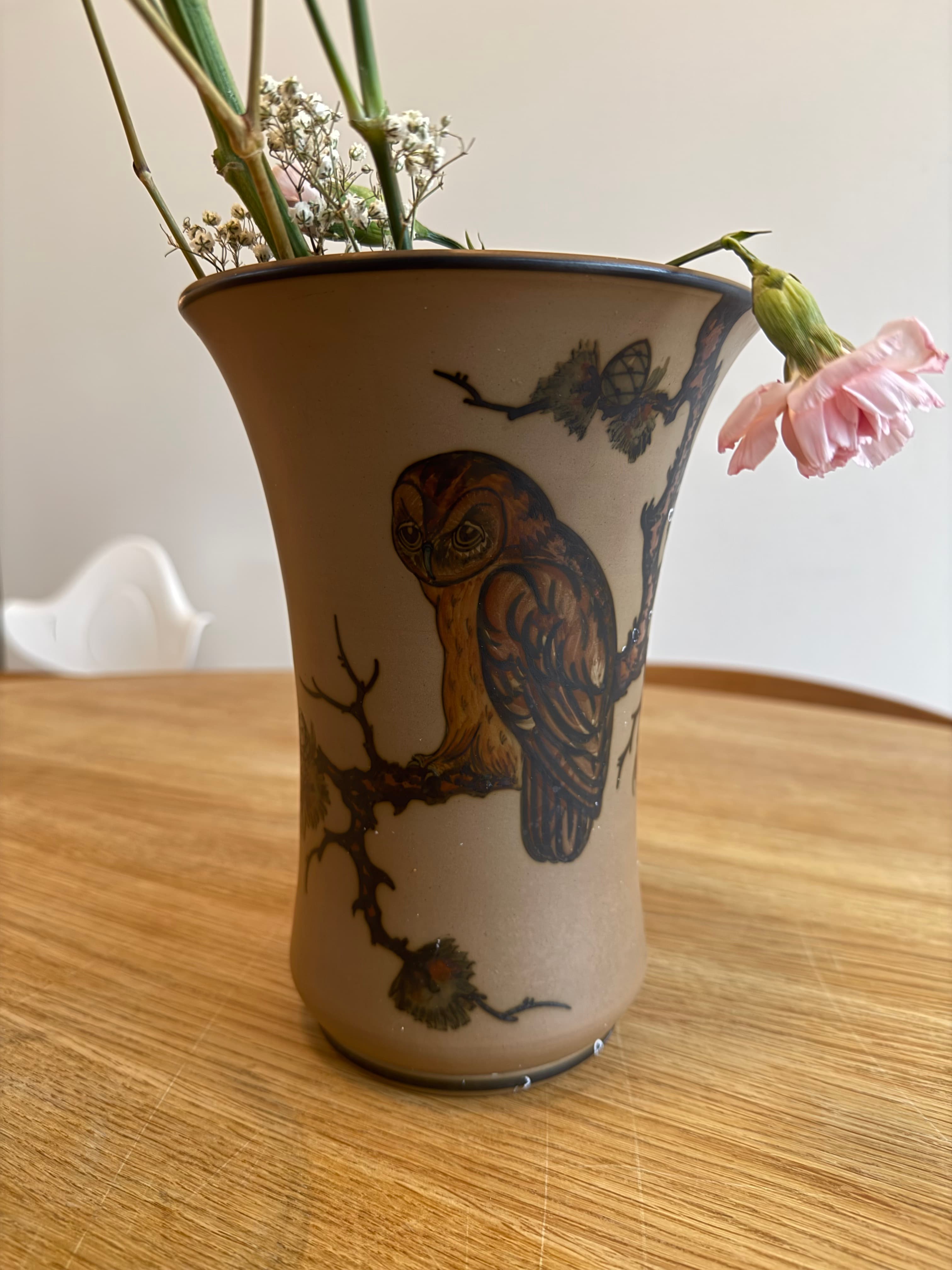 Vintage Danish decor - Hjorth Owl Vase