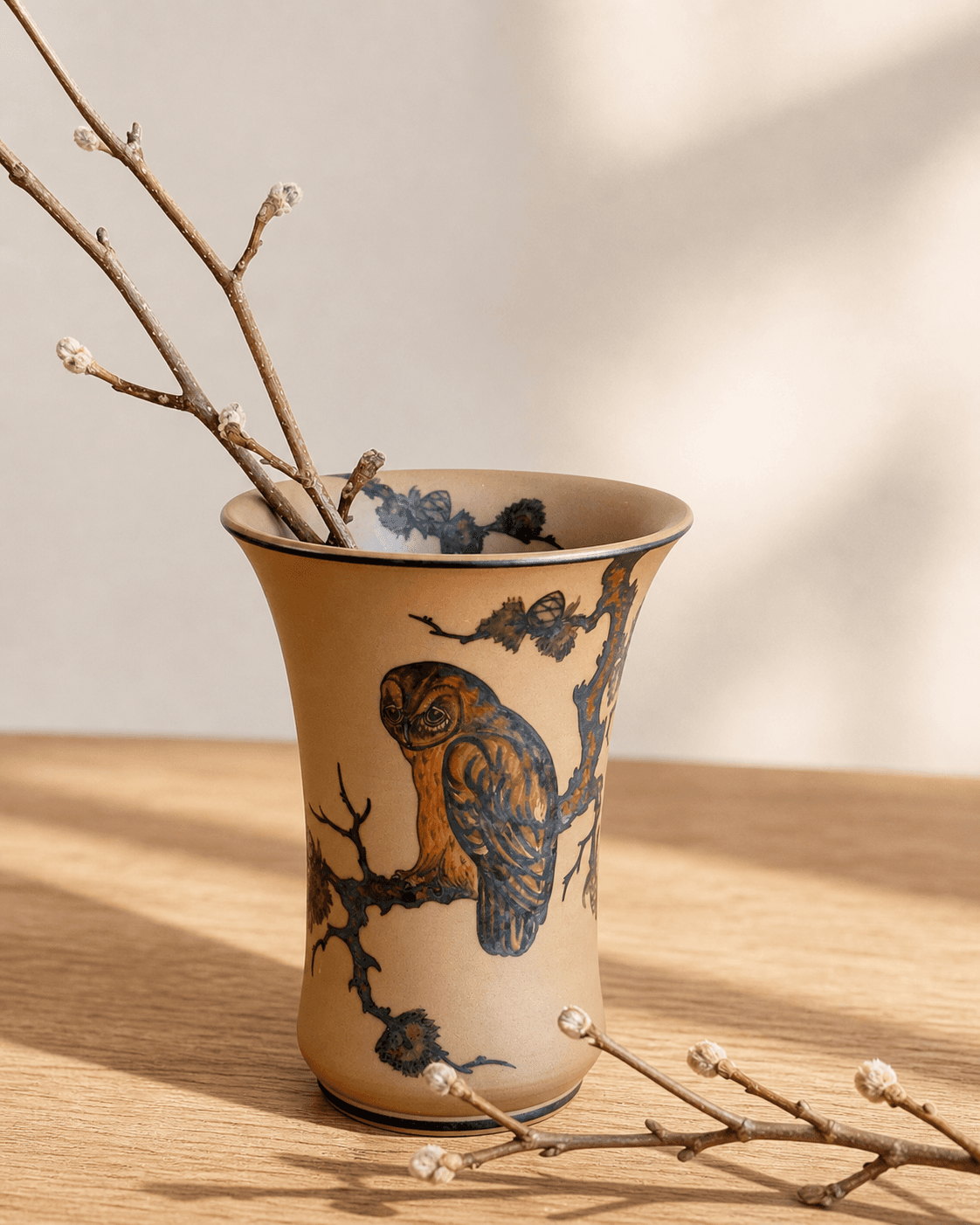 Vintage Danish decor - Hjorth Owl Vase