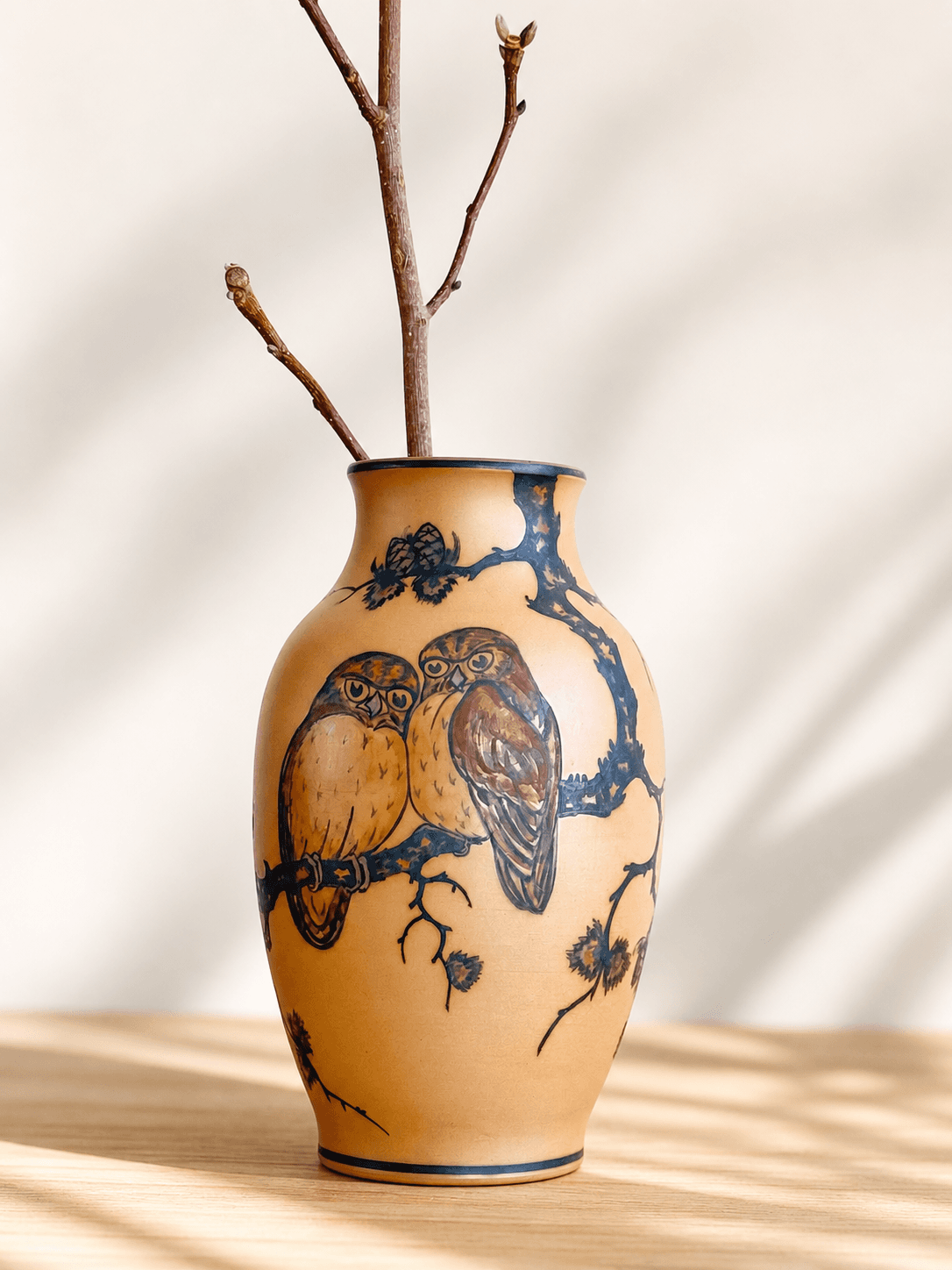 Vintage Danish decor - L. Hjorth Owl Vase