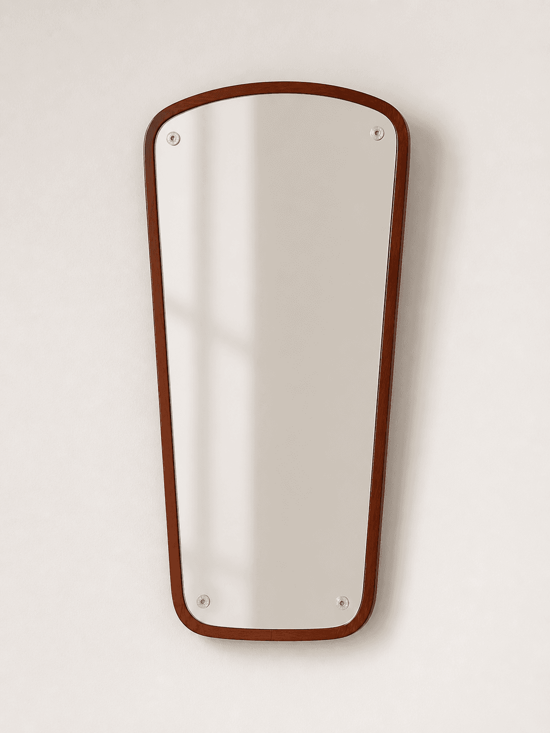 Mid century Scandinavian decor - Mid-Century Teak Wall Mirror