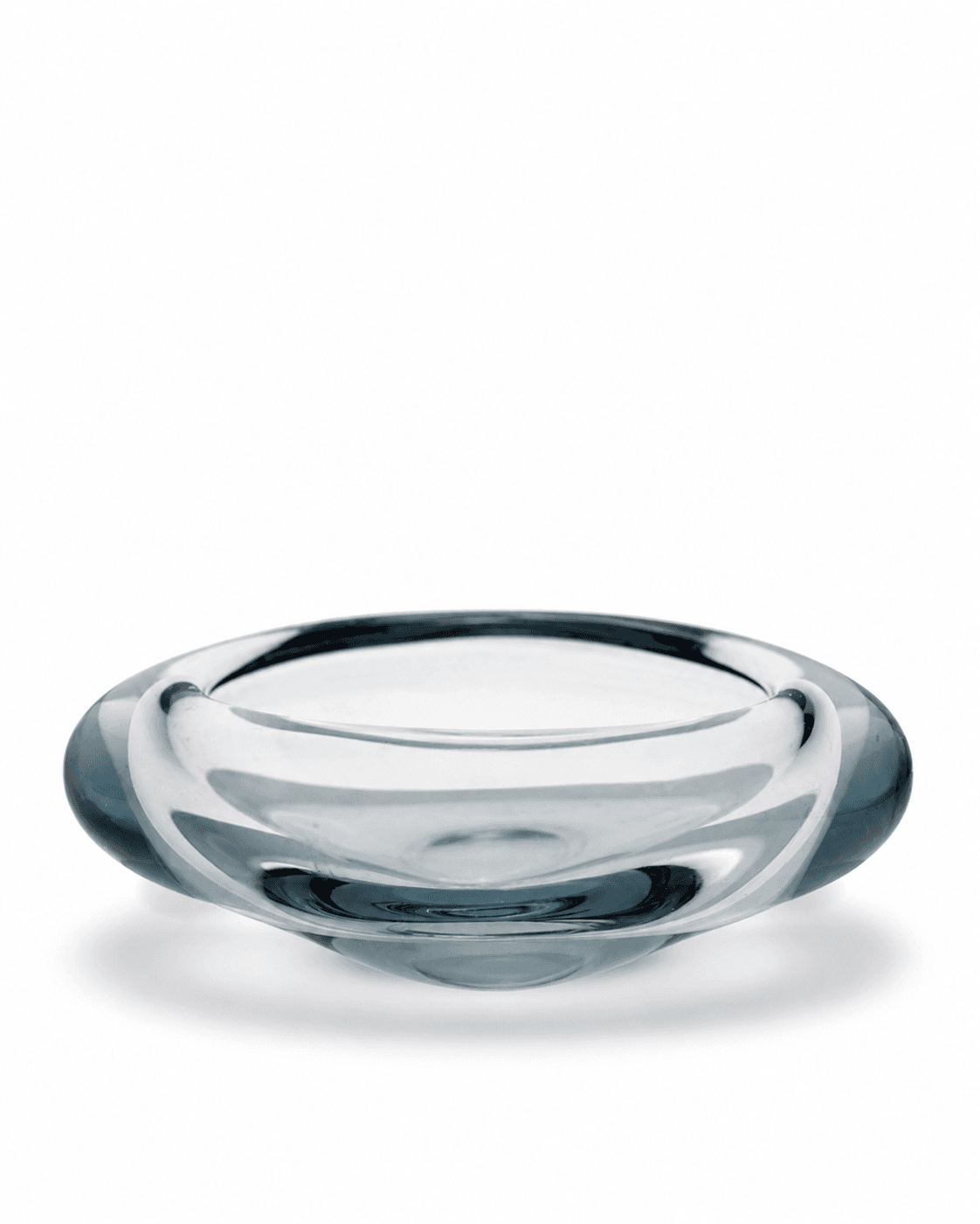 Mid century Danish decor - Holmegaard Blue Glass Bowl